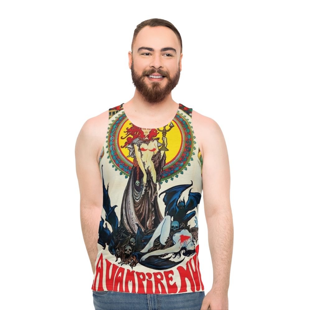 Vampire gothic horror unisex tank top
