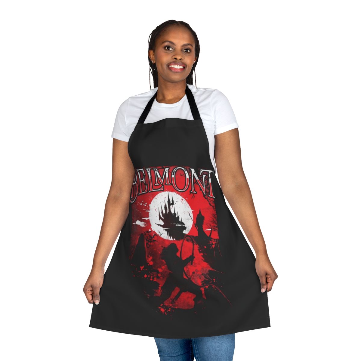 Vampire Hunter apron featuring classic Castlevania character Simon Belmont