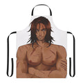 Castlevania-inspired apron featuring the protagonist Trevor Belmont in a pinup style design