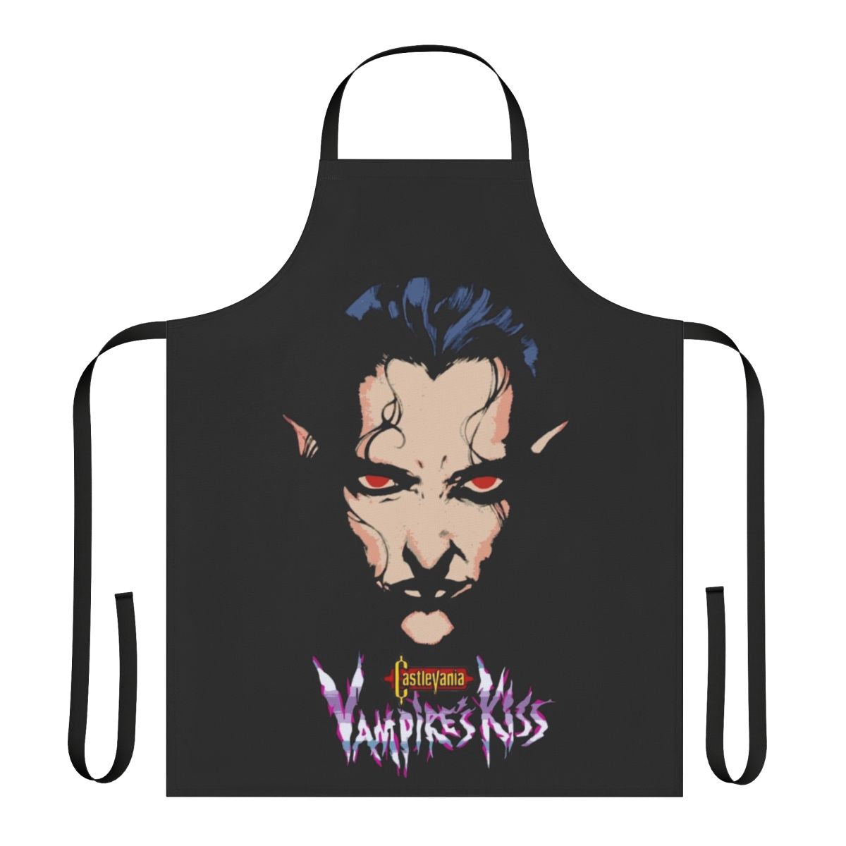 Castlevania-inspired apron featuring a vampire design