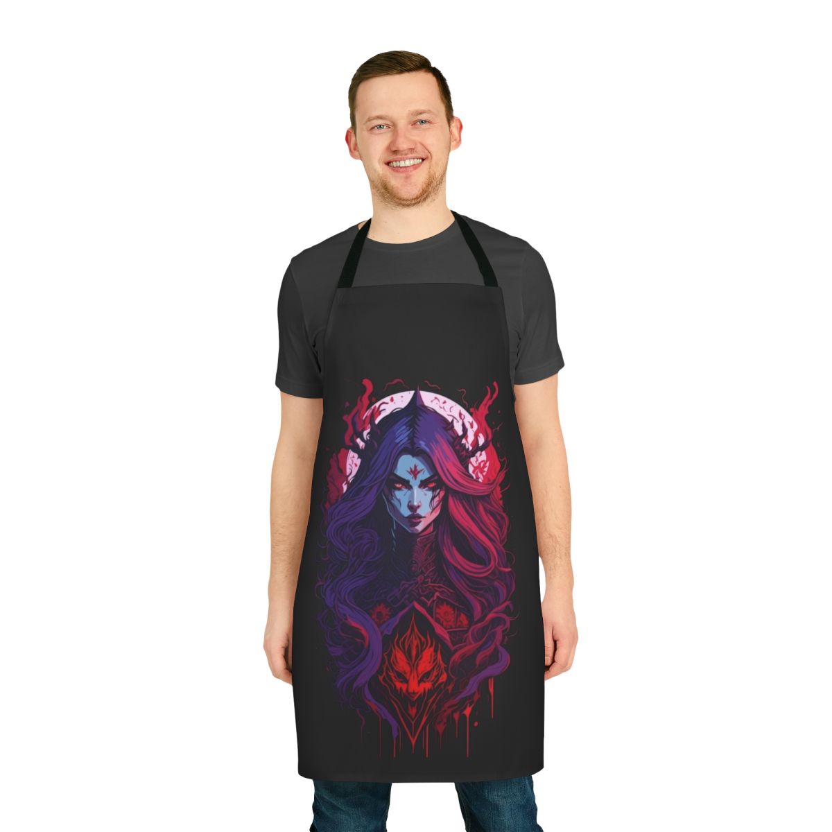 Castlevania-inspired apron featuring the vampire queen Carmilla