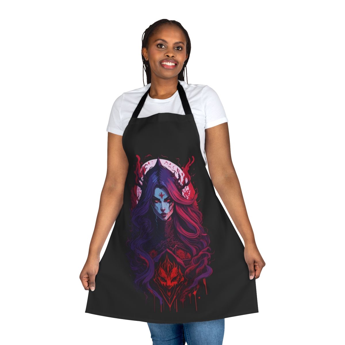 Castlevania-inspired apron featuring the vampire queen Carmilla