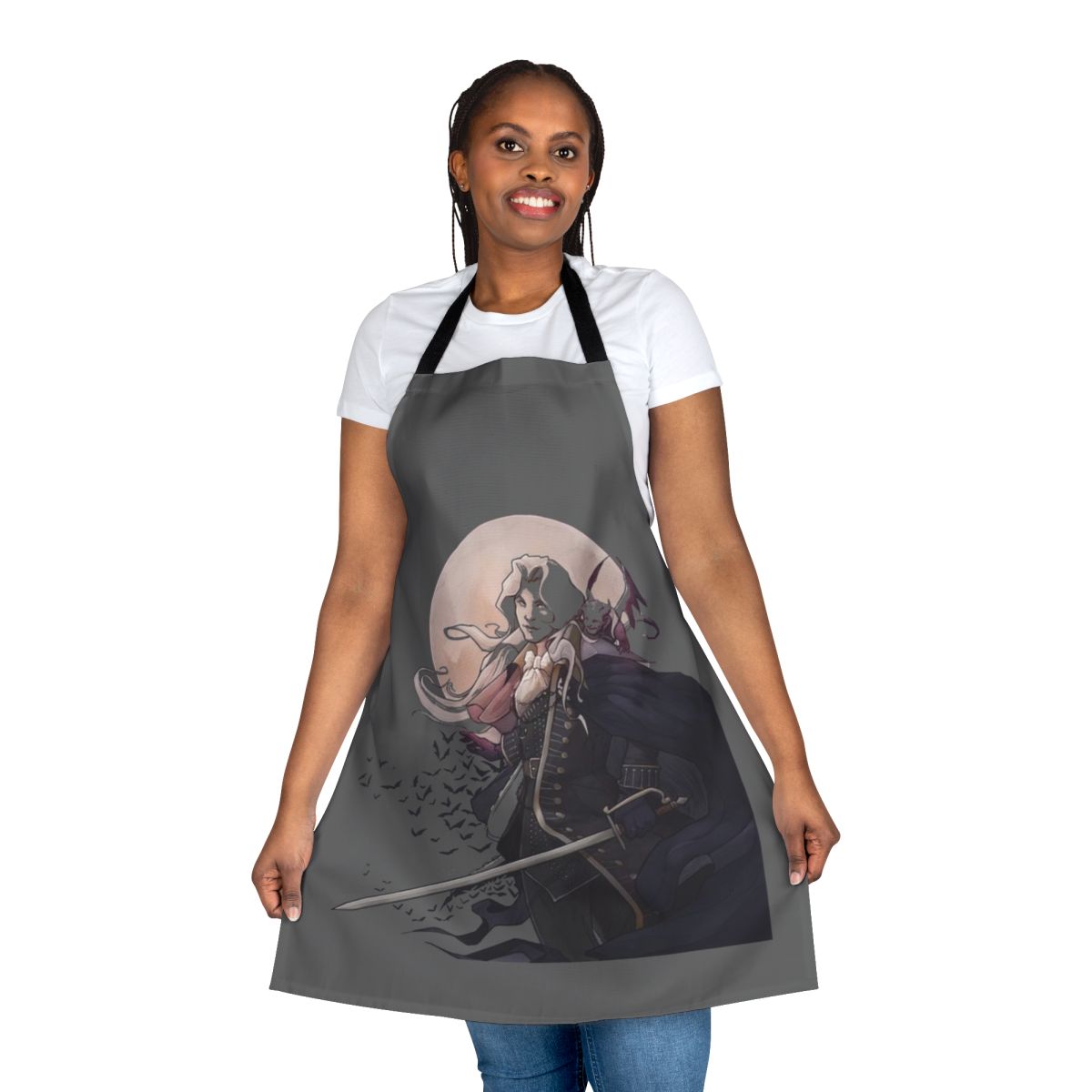 Vampire-themed apron inspired by the Castlevania video game series