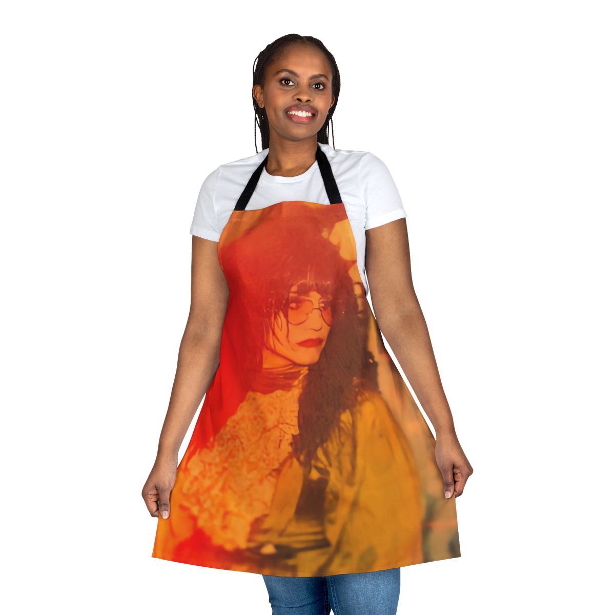 Vampire-themed apron featuring characters from the comedy series "What We Do in the Shadows"