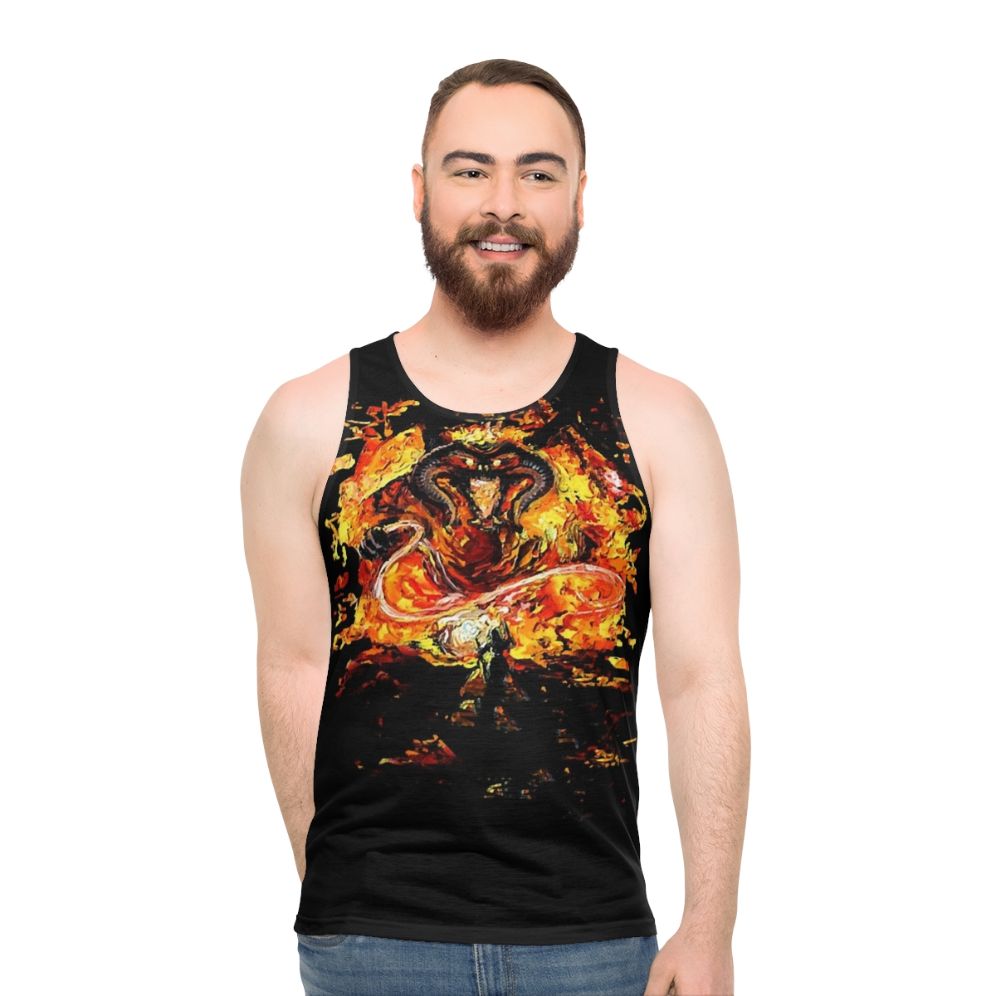 Van Gogh Inspired Lord of the Rings Unisex Tank Top