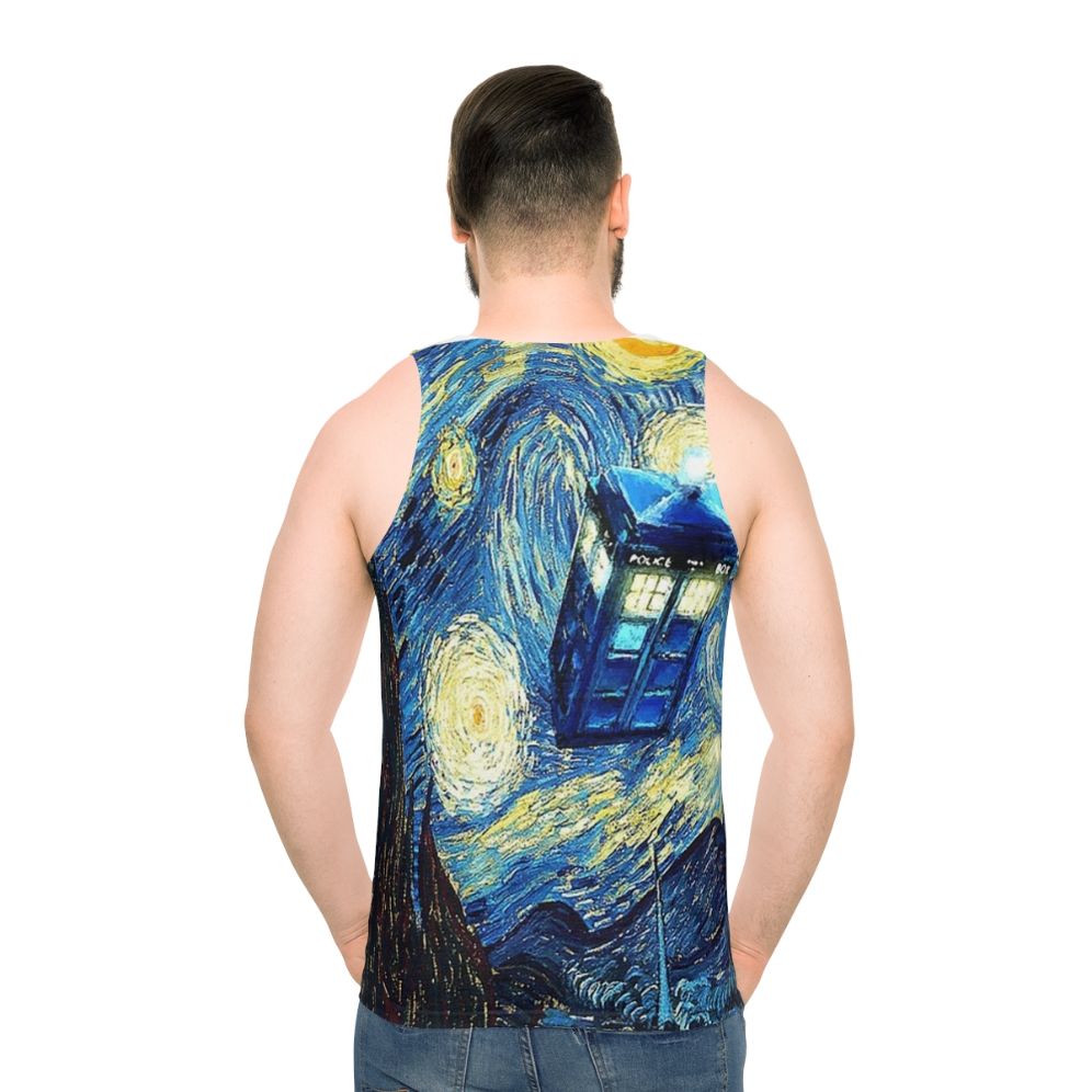 Van Gogh Unisex Tank Top with Space Imagery