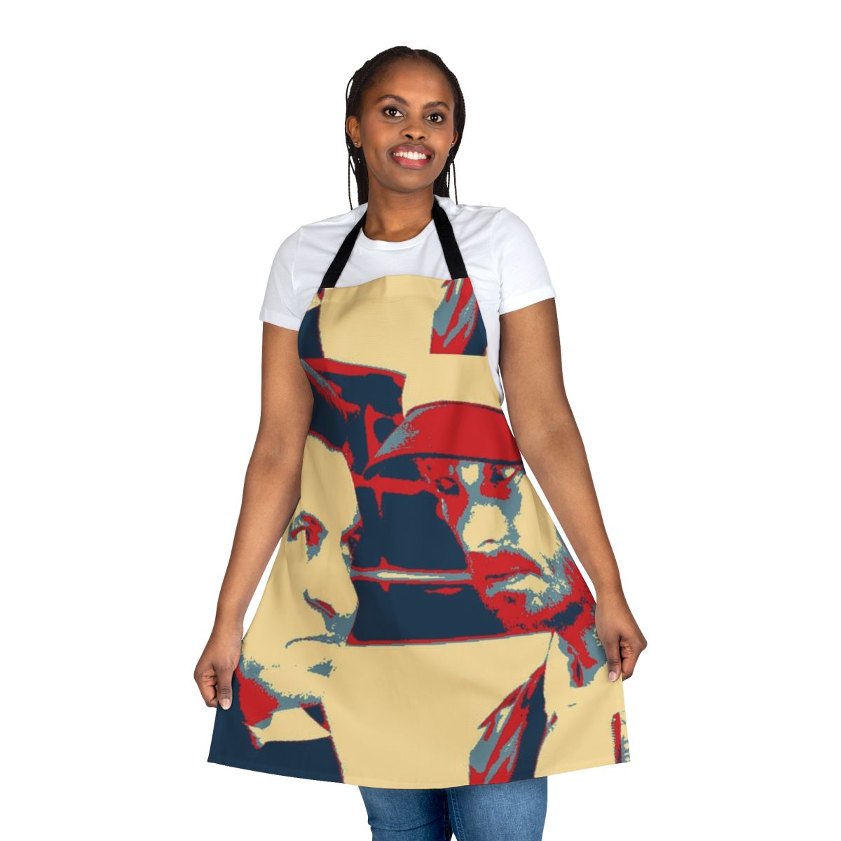 A stylized hammer apron featuring a design inspired by the Lilyhammer TV show and pop culture icon Van Zandt.