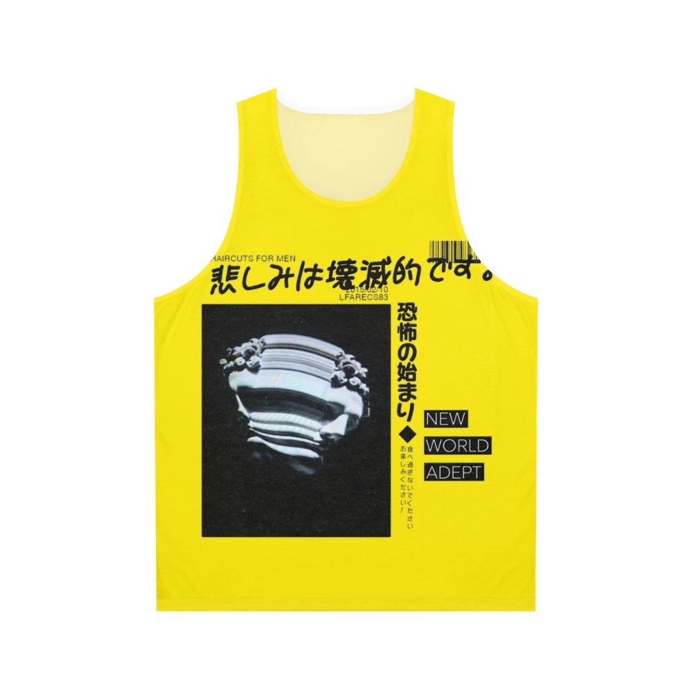 Vaporwave abstract graphic design men's tank top
