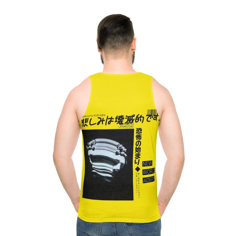 Vaporwave abstract graphic design men's tank top