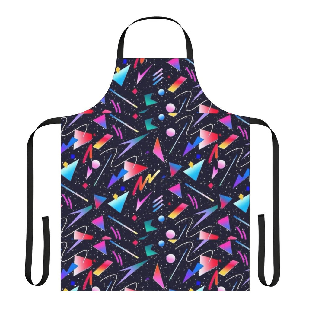 Vaporwave aesthetic apron with a repeating pattern design