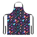 Vaporwave aesthetic apron with a repeating pattern design