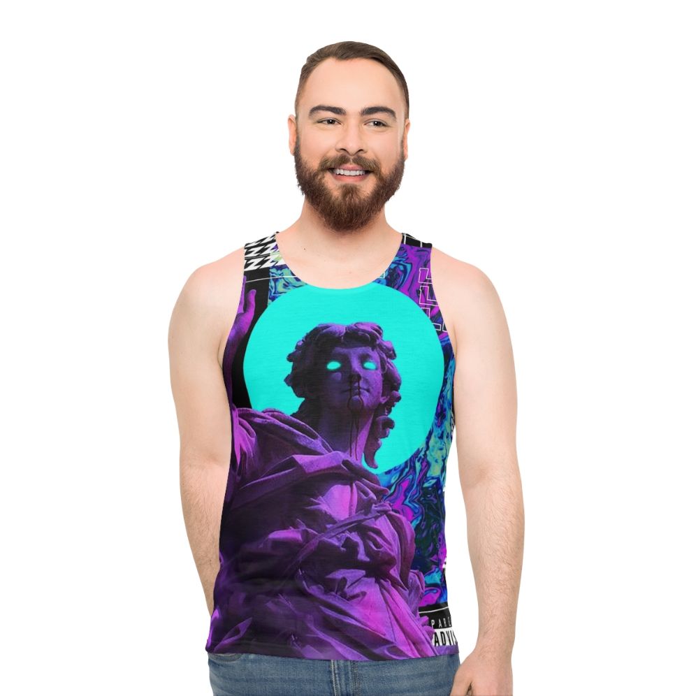 Vaporwave aesthetic cyberpunk unisex tank top