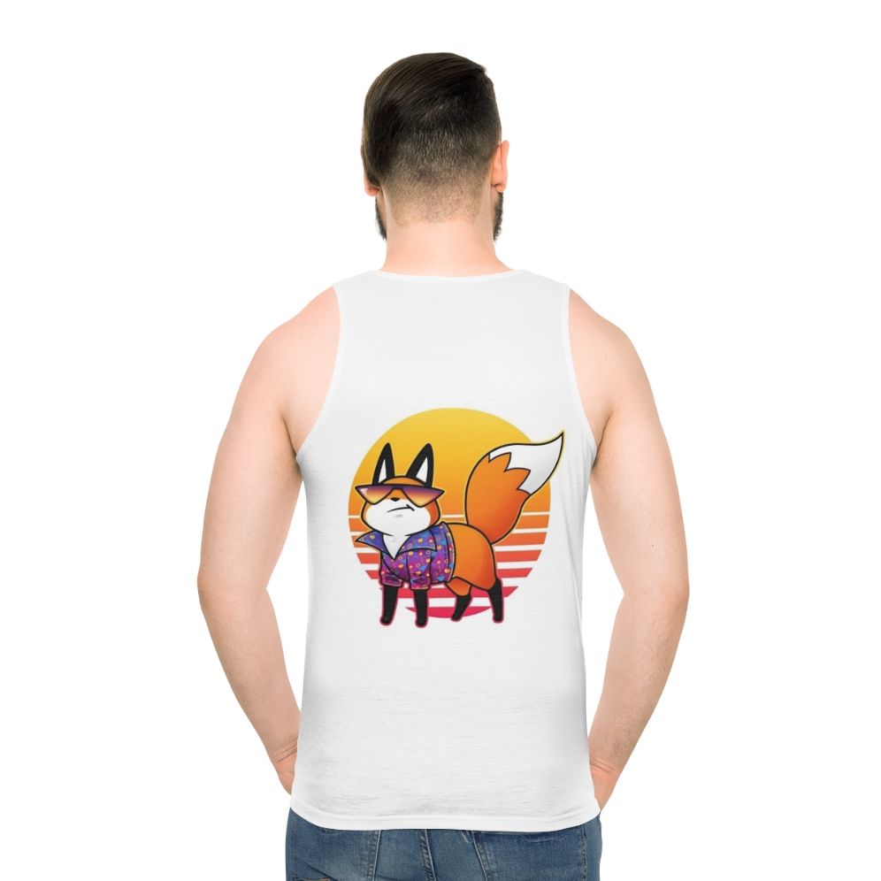 Vaporwave Cute Fox Unisex Tank Top
