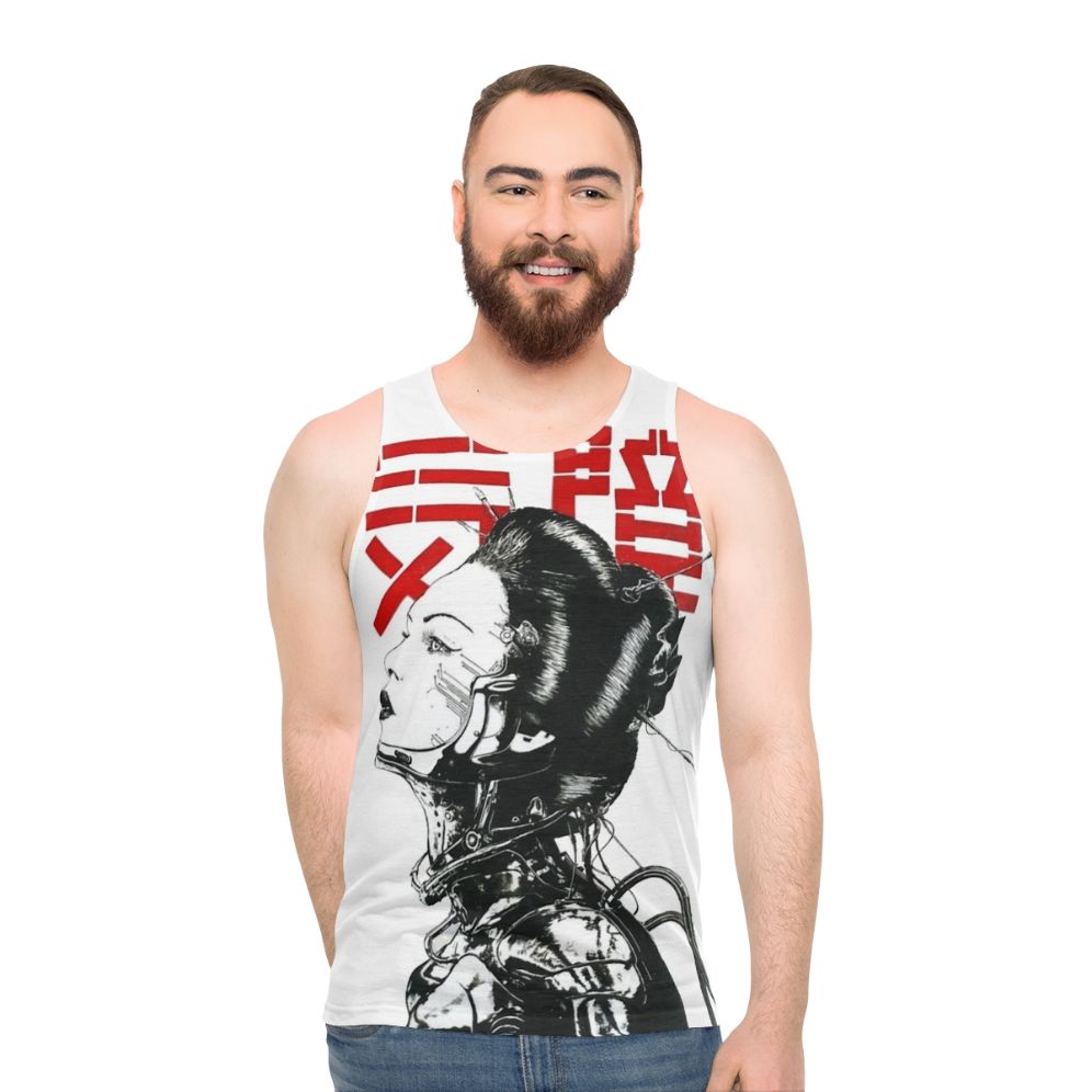Vaporwave Japanese Cyberpunk Unisex Tank Top