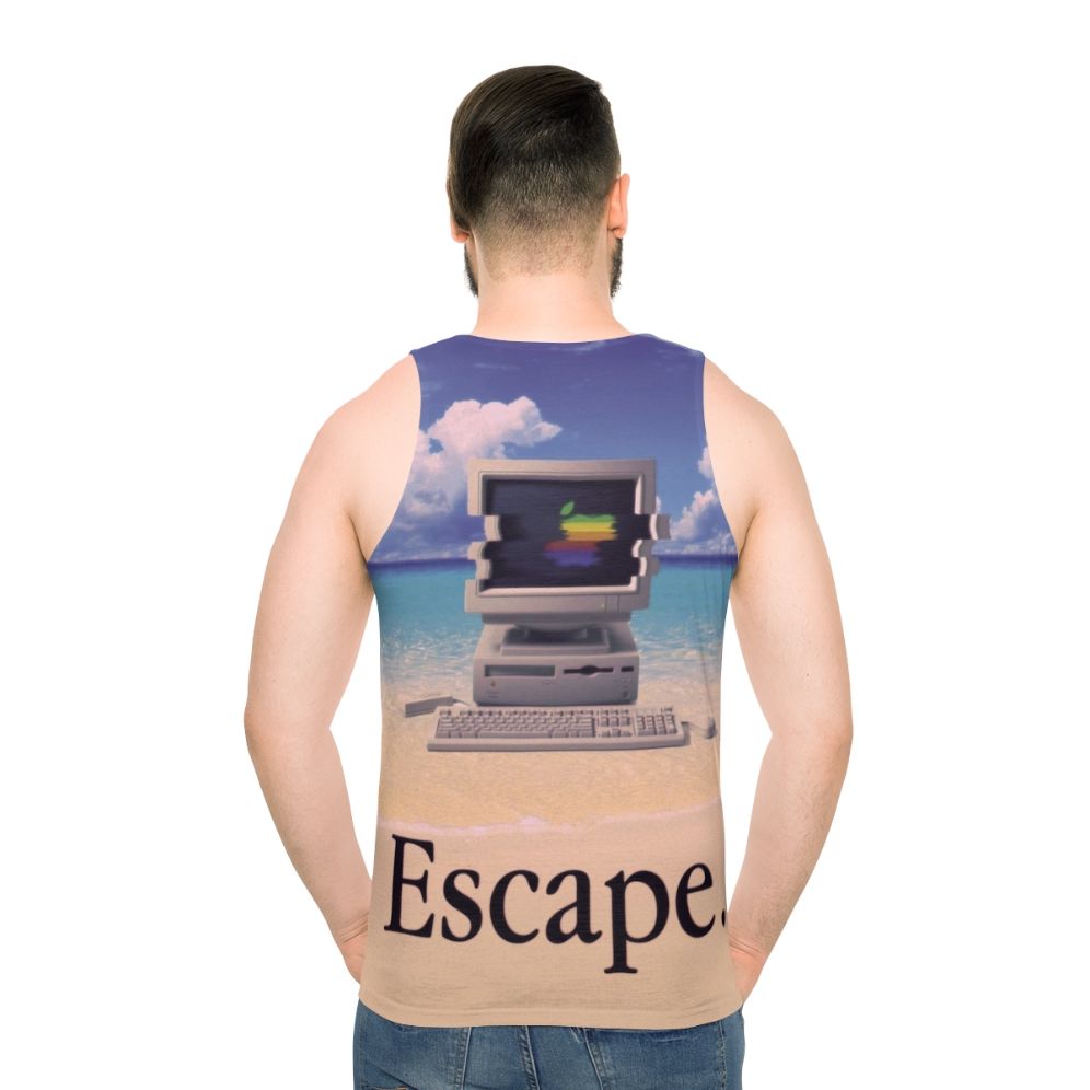 Vaporwave Macintosh Unisex Tank Top