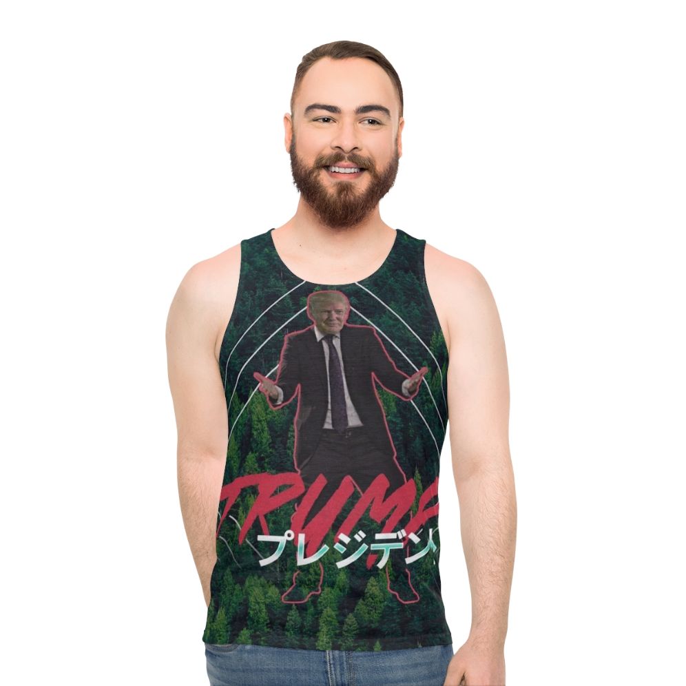 Vaporwave Trump Unisex Tank Top