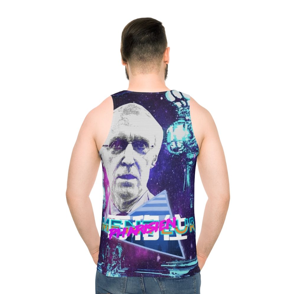 Vaporwave Unisex Tank Top with Henry De Lesquen and Yugissou Design