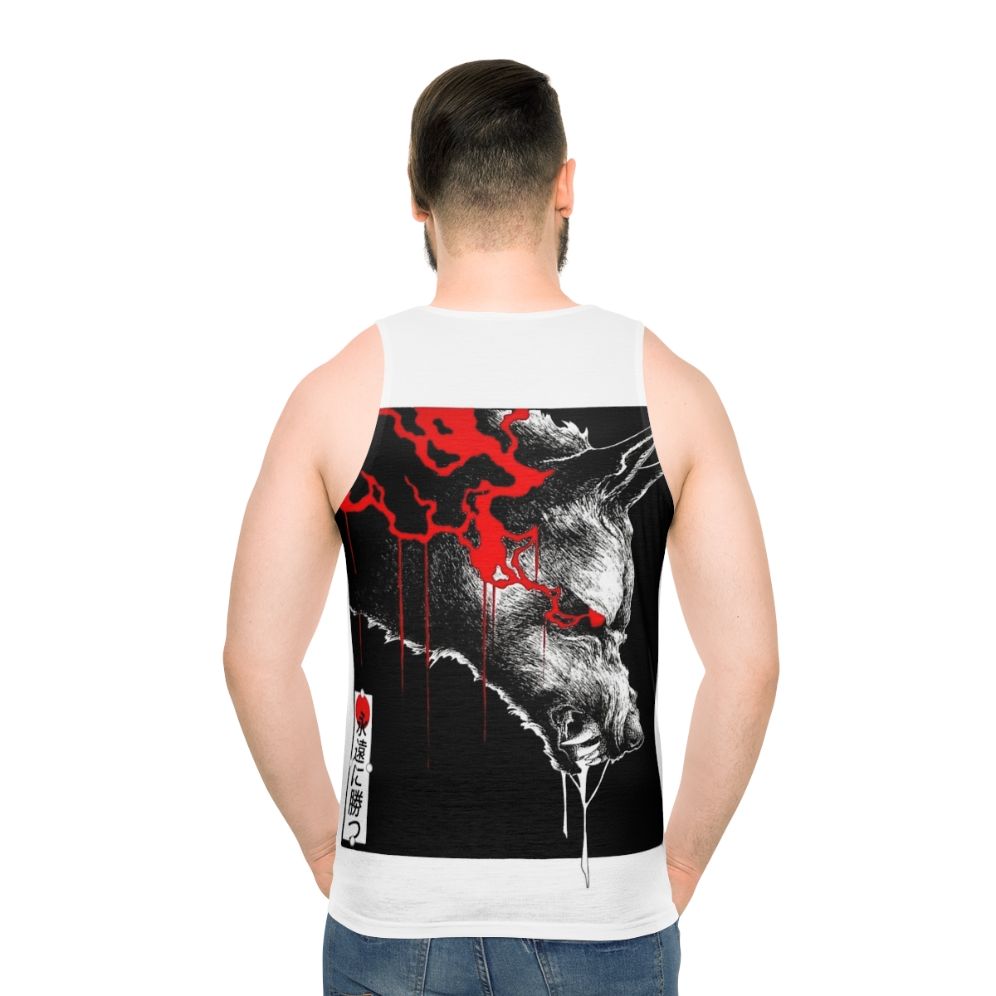 Vaporwave Wolf Unisex Tank Top