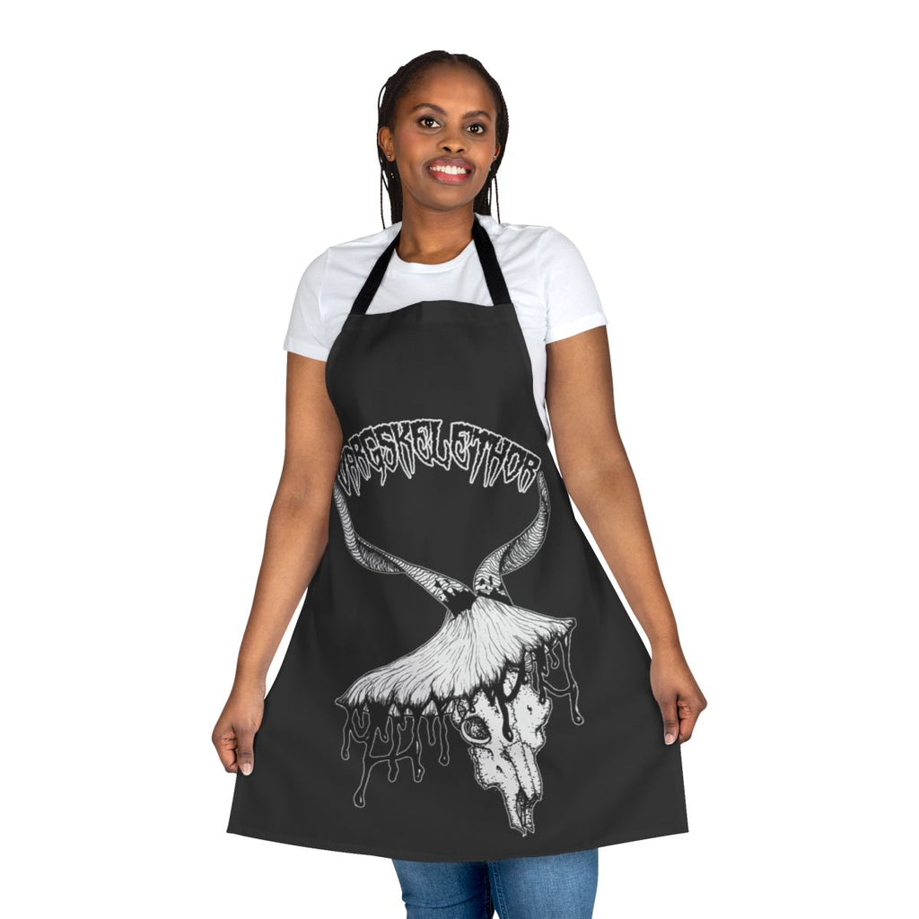 Vargskelethor Vineshroom Apron with a mushroom and skull design