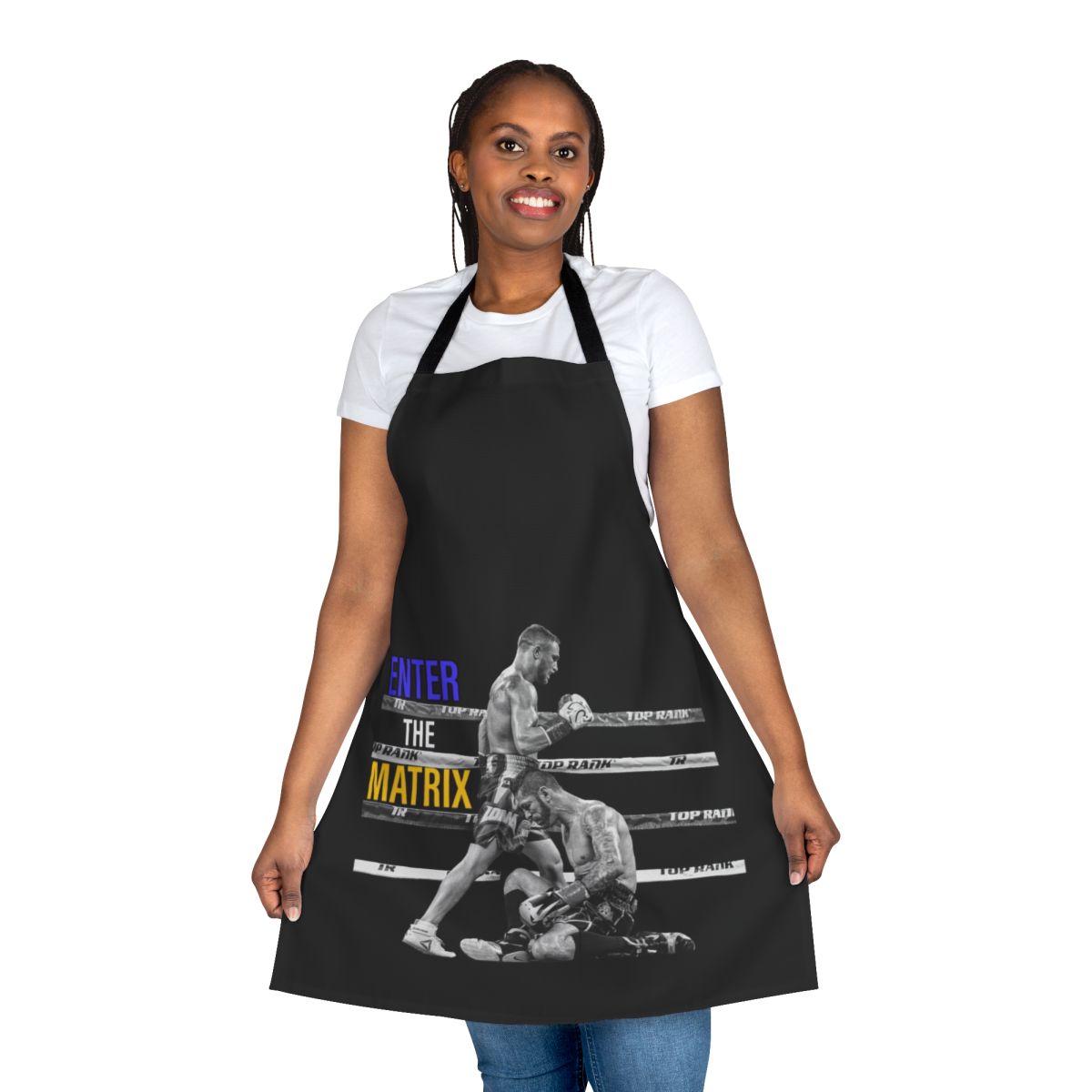 Vasyl Lomachenko-inspired boxing apron for fans and enthusiasts