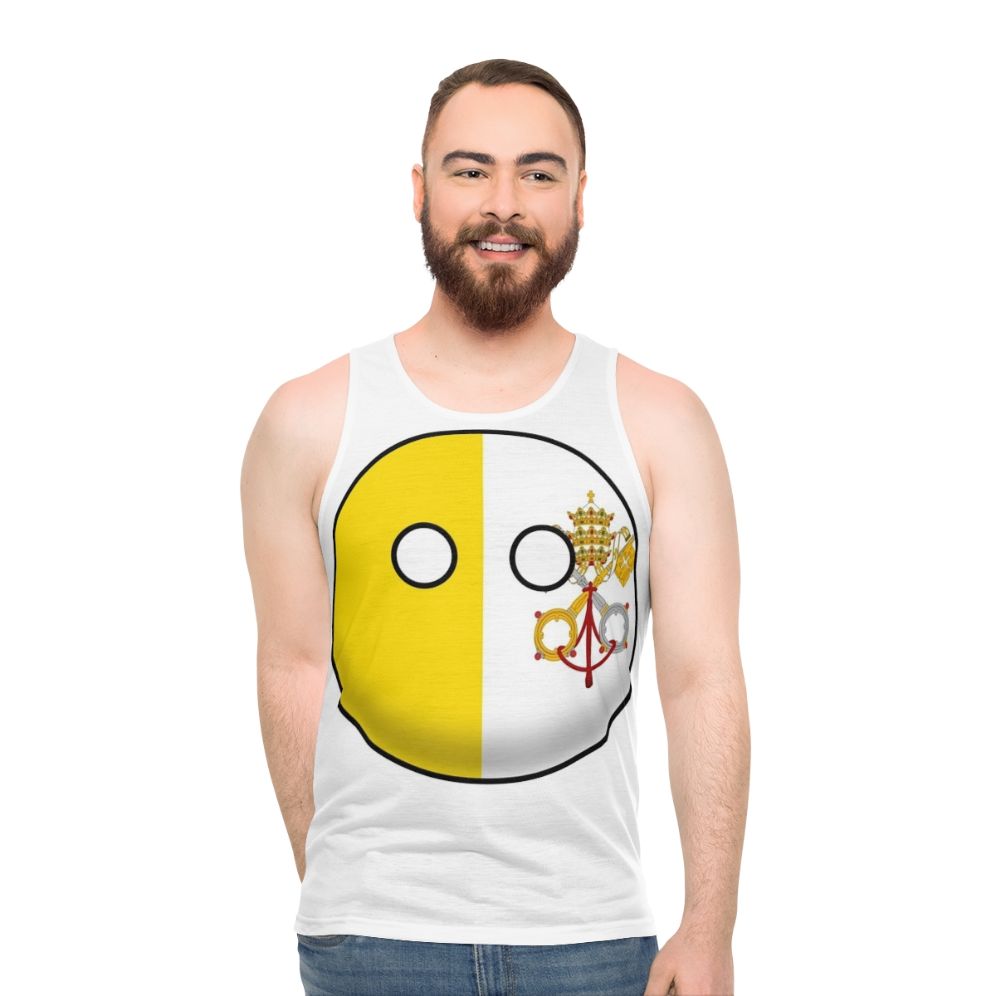 Unisex Vatican City Countryball Tank Top