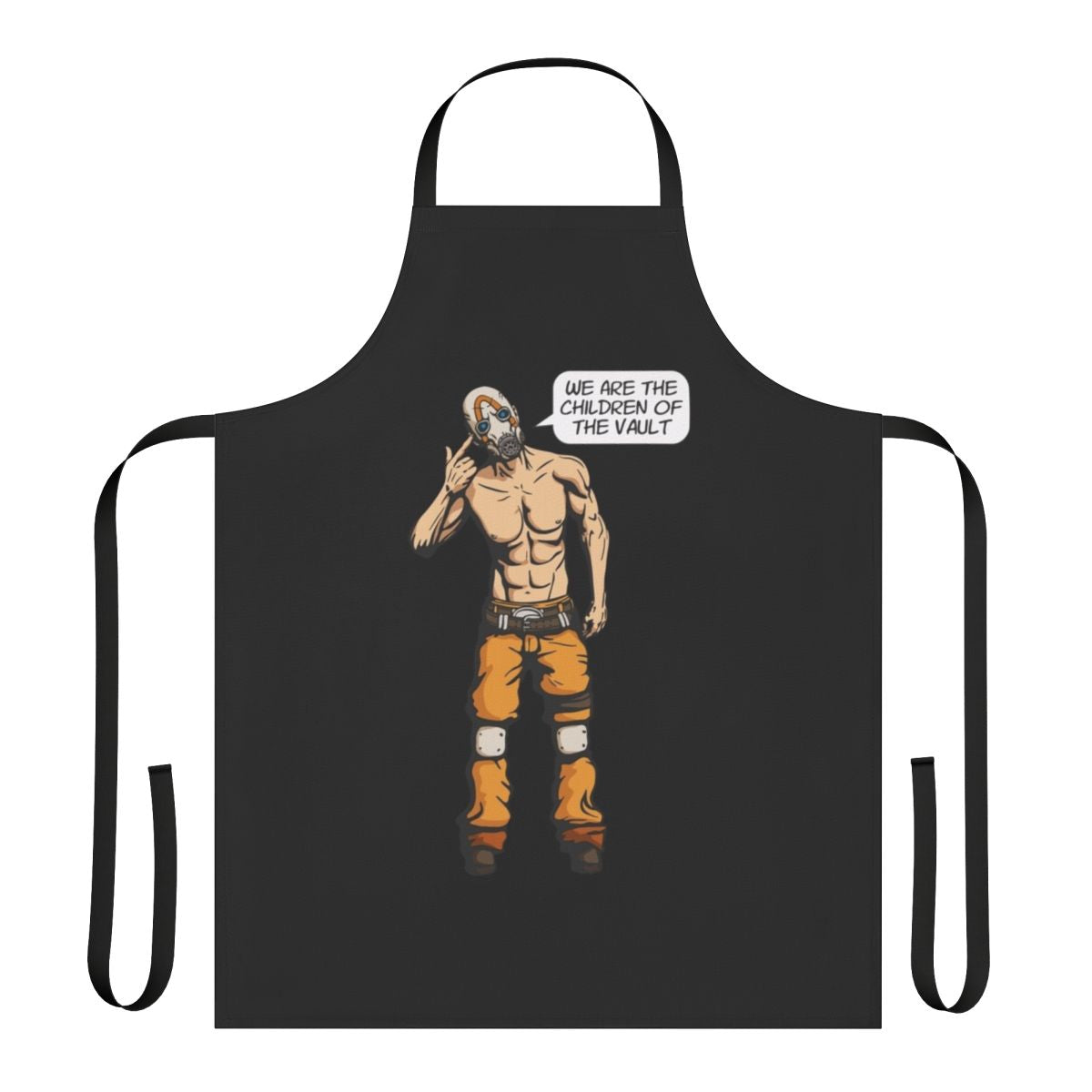 Vault Dweller themed apron featuring Borderlands fan art