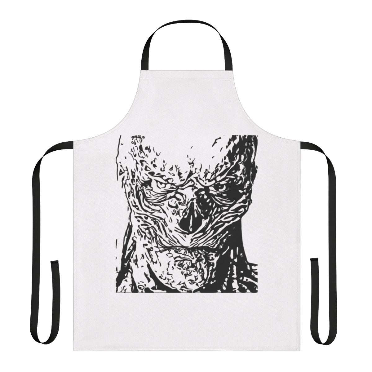 Vecna-themed kitchen apron featuring the iconic Stranger Things villain