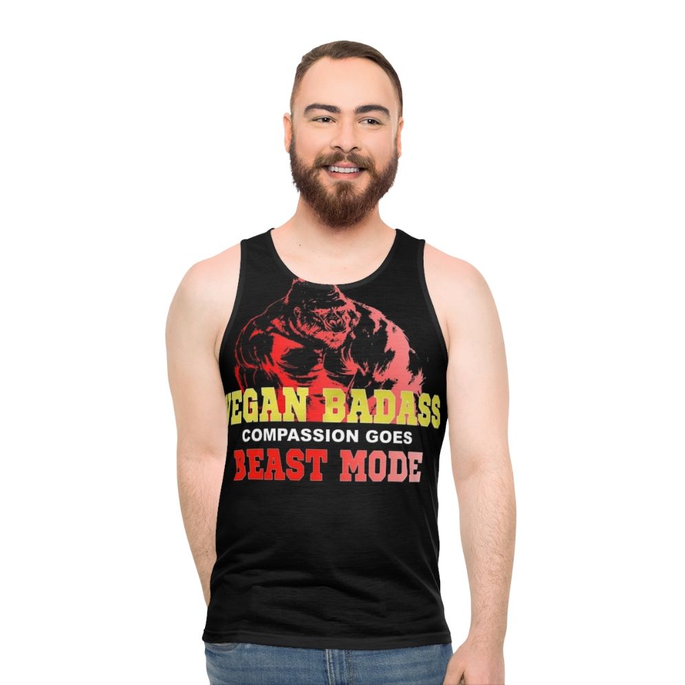 Vegan Gorilla Muscle Badass Bodybuilder Tank Top