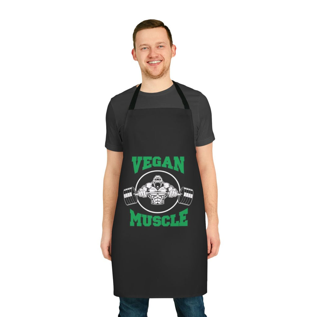 Vegan apron featuring a plant-based design for a healthy, compassionate lifestyle