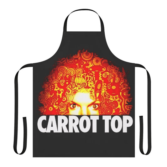 Colorful carrot-themed apron for kitchen and gardening use