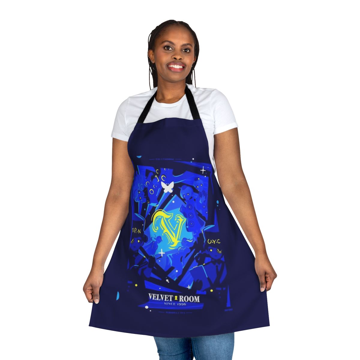 Velvet Room inspired apron with Persona 5 design