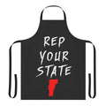 Vermont state pride apron with green and white design