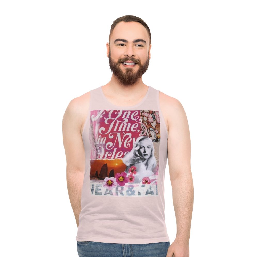 Vintage Veronica Lake collage unisex tank top