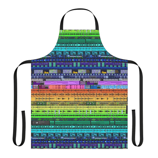 Apron featuring a music production-inspired design for producers and audio engineers
