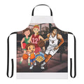 Person wearing a basketball-themed apron
