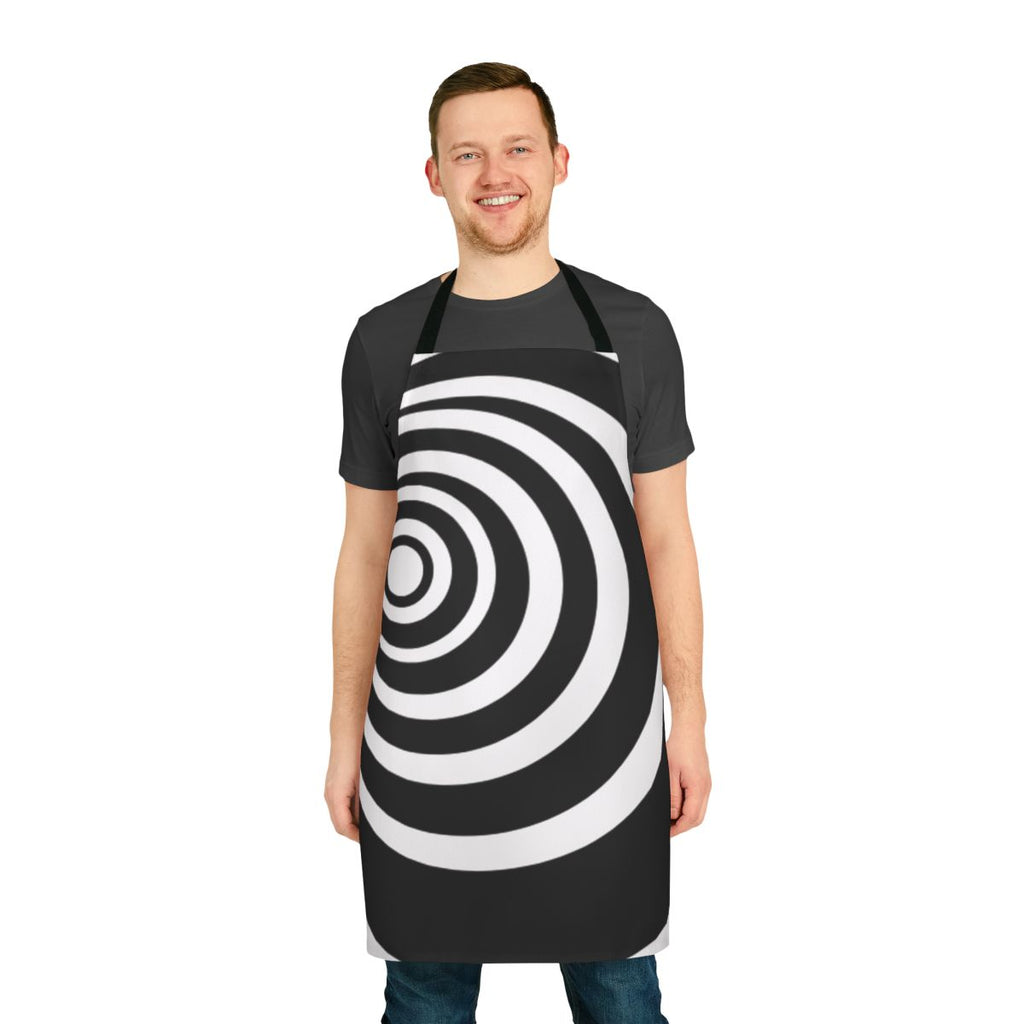 A colorful and multifunctional center apron for a variety of uses in the kitchen, garden, or craft room.