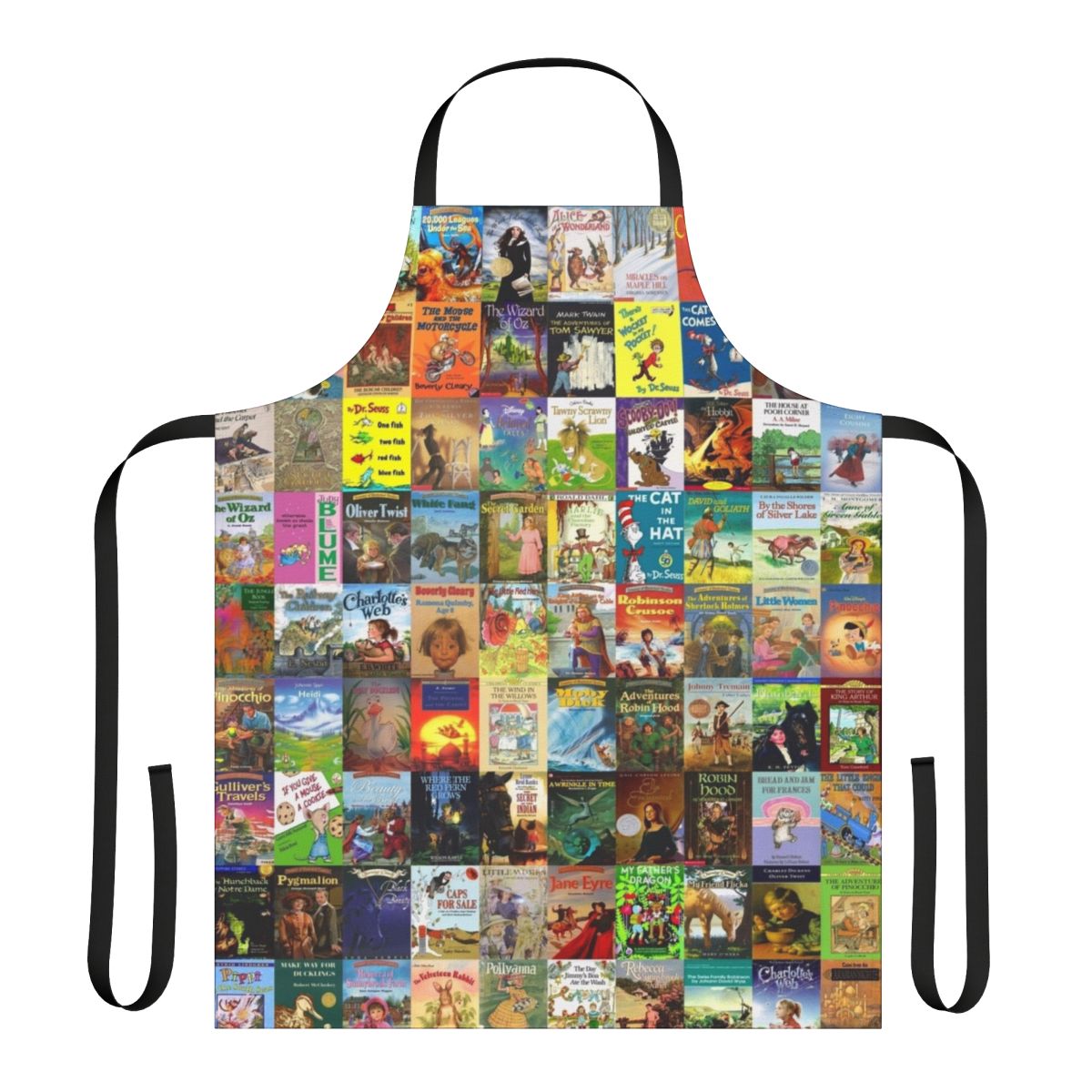 A high-quality, practical apron featuring a children's book design, perfect for young readers and book lovers.
