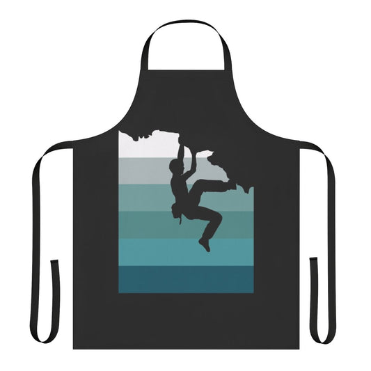 Climber wearing a durable, quick-drying climbing bouldering apron for outdoor sports