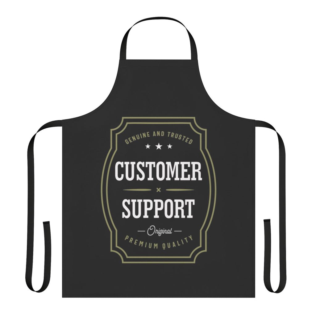 A durable, high-quality apron designed for customer support professionals.