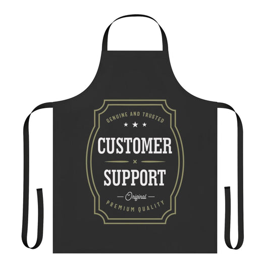 A durable, high-quality apron designed for customer support professionals.