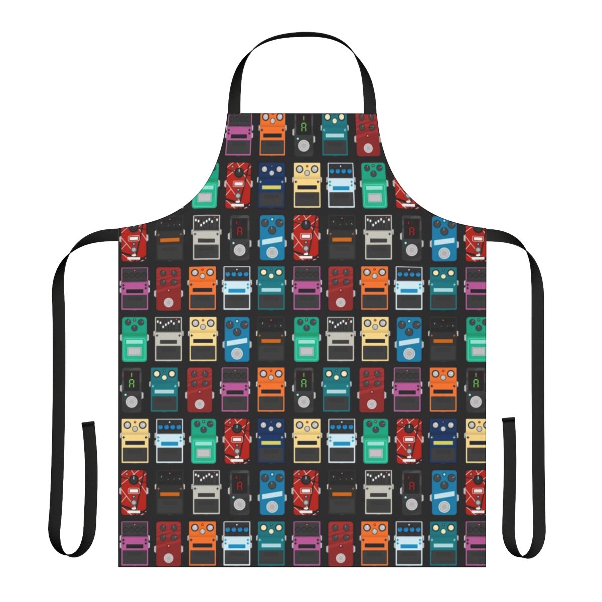 Pedal board apron for organizing and protecting guitar effects pedals on a pedalboard