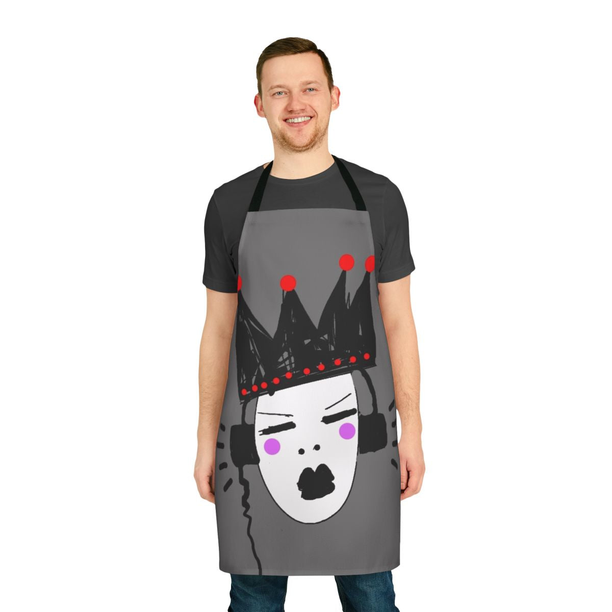 A high-quality kitchen apron with a stylish design, perfect for cooking and baking.