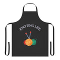 Knitting apron with pockets for tools and supplies
