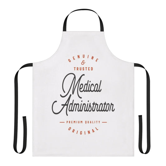 Photograph of a high-quality medical administrator apron for professional workwear
