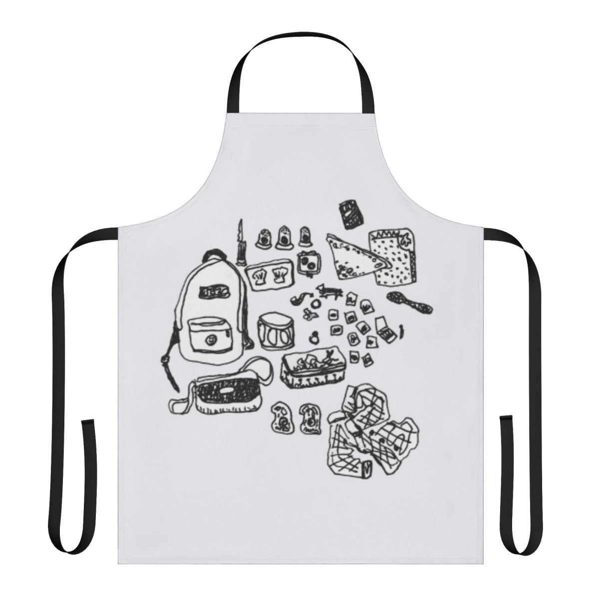 Person wearing a durable, stylish apron for outdoor activities