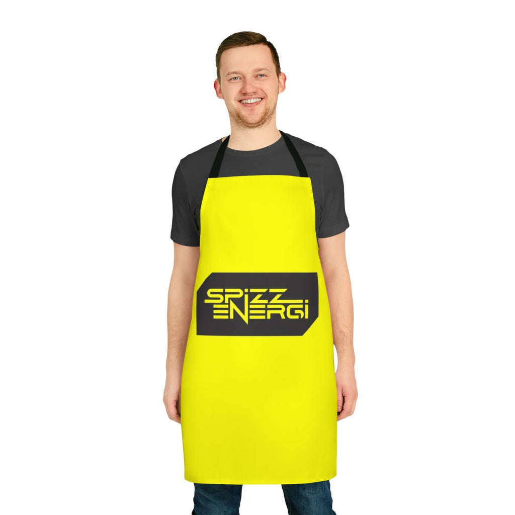 Spizzenergi-inspired apron with punk-rock design