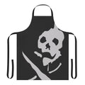 Stylish survival-themed apron with skull design, perfect for gaming or kitchen use