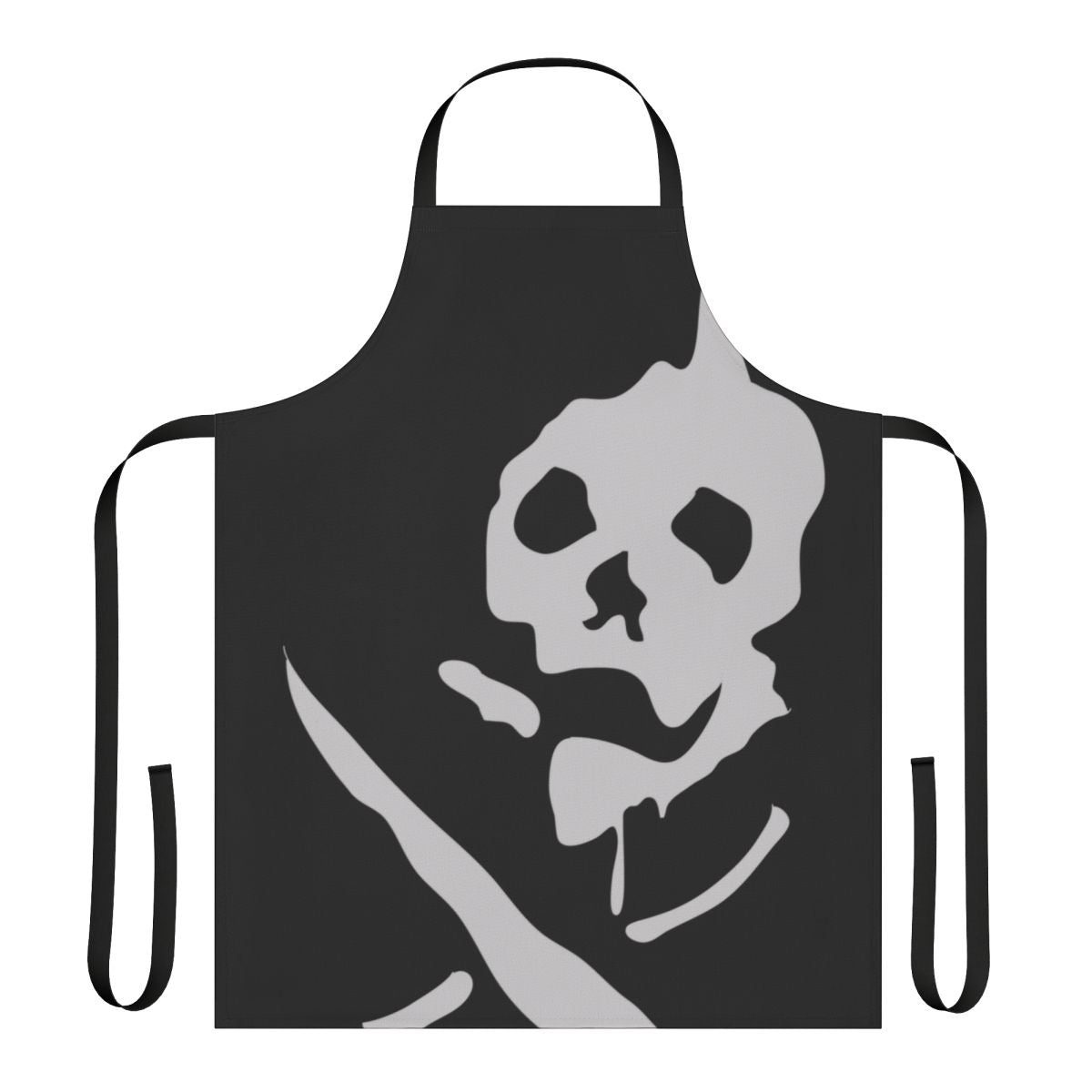 Stylish survival-themed apron with skull design, perfect for gaming or kitchen use