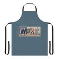 A durable work apron suitable for a variety of occupations, including computer repair, plumbing, and construction.