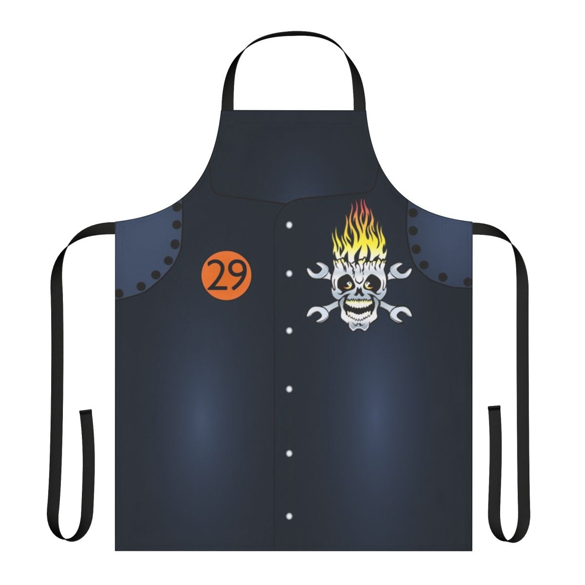 Hot Wheels-inspired apron featuring Taro Kitano's racing outfit from the World Race.